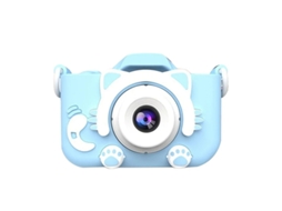 Mini câmera digital HD para crianças, ideal para tirar fotos e gravar vídeos, Blue Yizhood