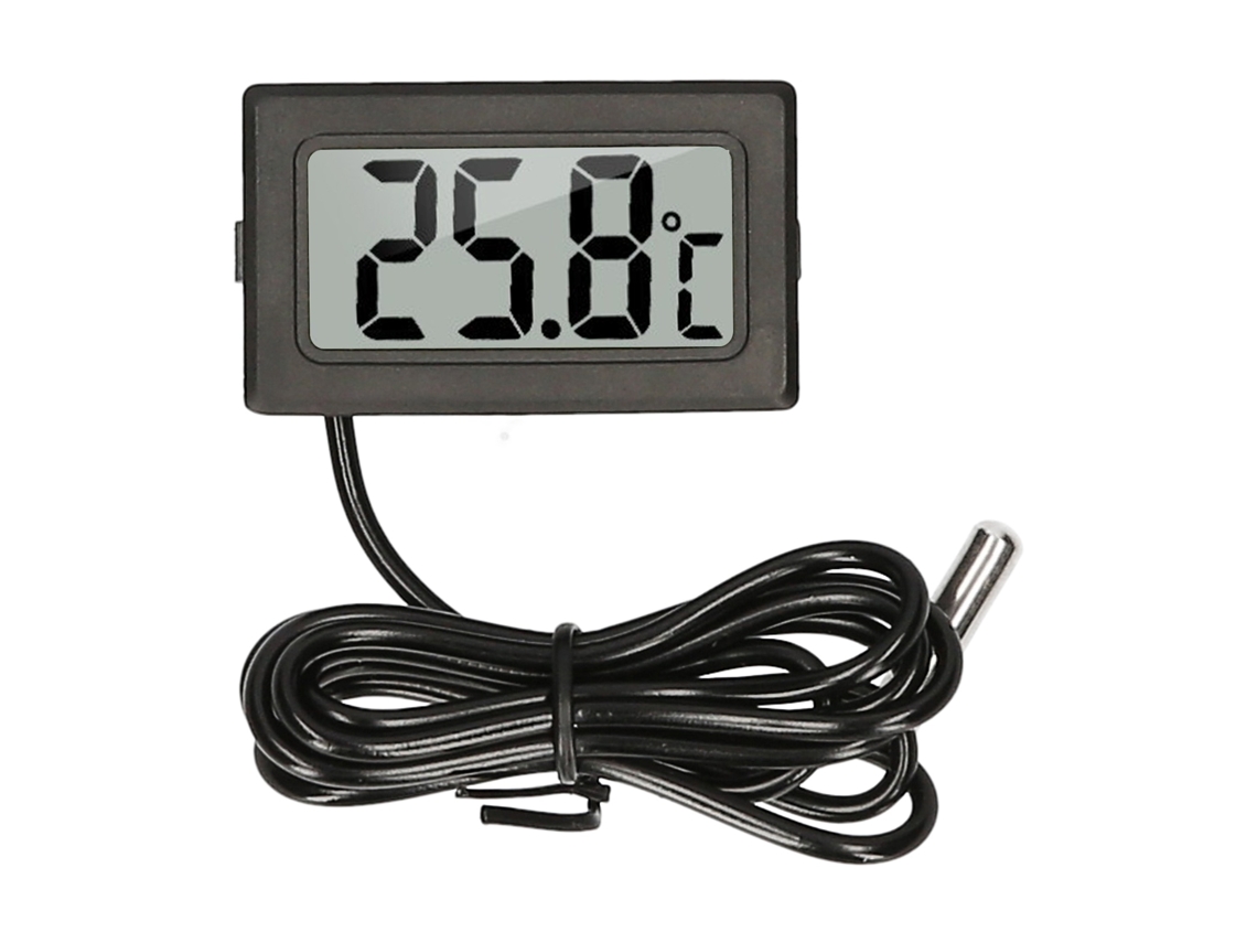 Termômetro Digital De Aquário Lcd Com Sonda Impermeável -50℃~110℃