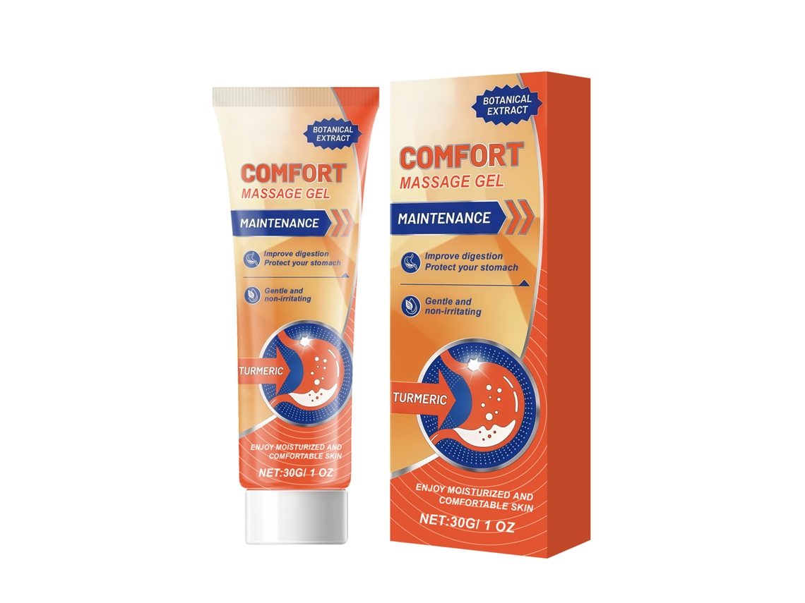 Gel de Massagem Abdominal com Cúrcuma da LAXISCREED para Bem estar e Relaxar