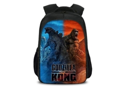 Mochila Escolar Godzilla, Modelo 12, Com Alça Para Computador E Grande Capacidade.