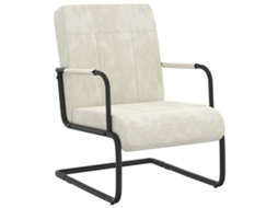 Cantilever Chair, Cantilever Chairs Vidaxl Branco Veludo