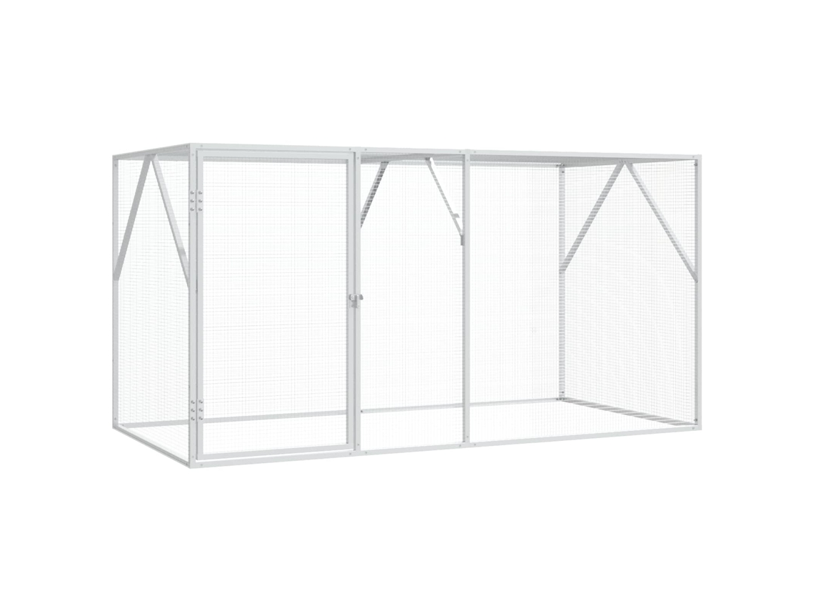 Vidaxl Gaiola Para Pássaros Antracite 208 X 102 X 108 Cm
