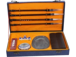 Kit de Caligrafia Chinesa de 10 Peças com Pedra de Tinta Profissional Durável, Profissional CHABERLU