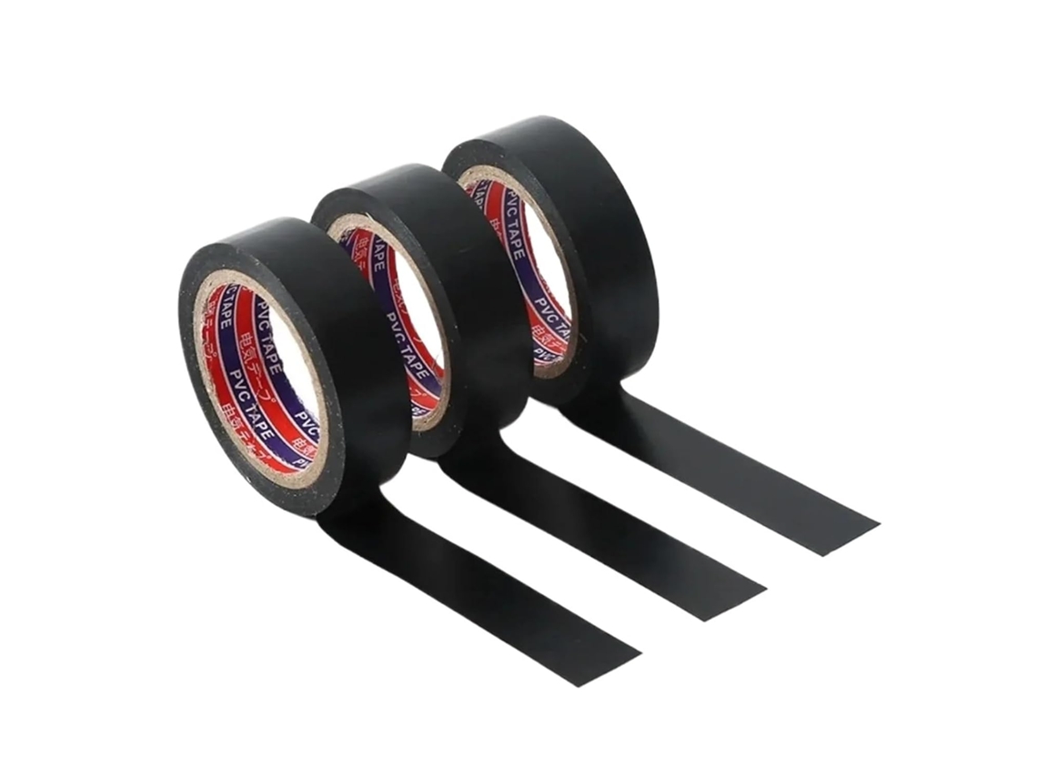 Fita Isolante Elétrica De Pvc, Resistente Ao Calor, À Prova D Água, Autoadesiva Para Proteção De Cabos, Ideal Para