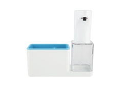 EIOORORRIY Dispensador automático de sabão em espuma com sensor, 450 ml, para cozinha e casa (azul)