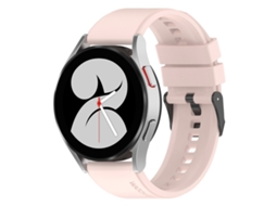 Bracelete Silicone Rosa para Samsung Galaxy Watch 5 Pro Buckle Step (20mm) XIAOMOYU