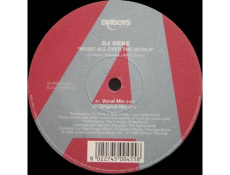 Vinil Music All Over The World Dwboys