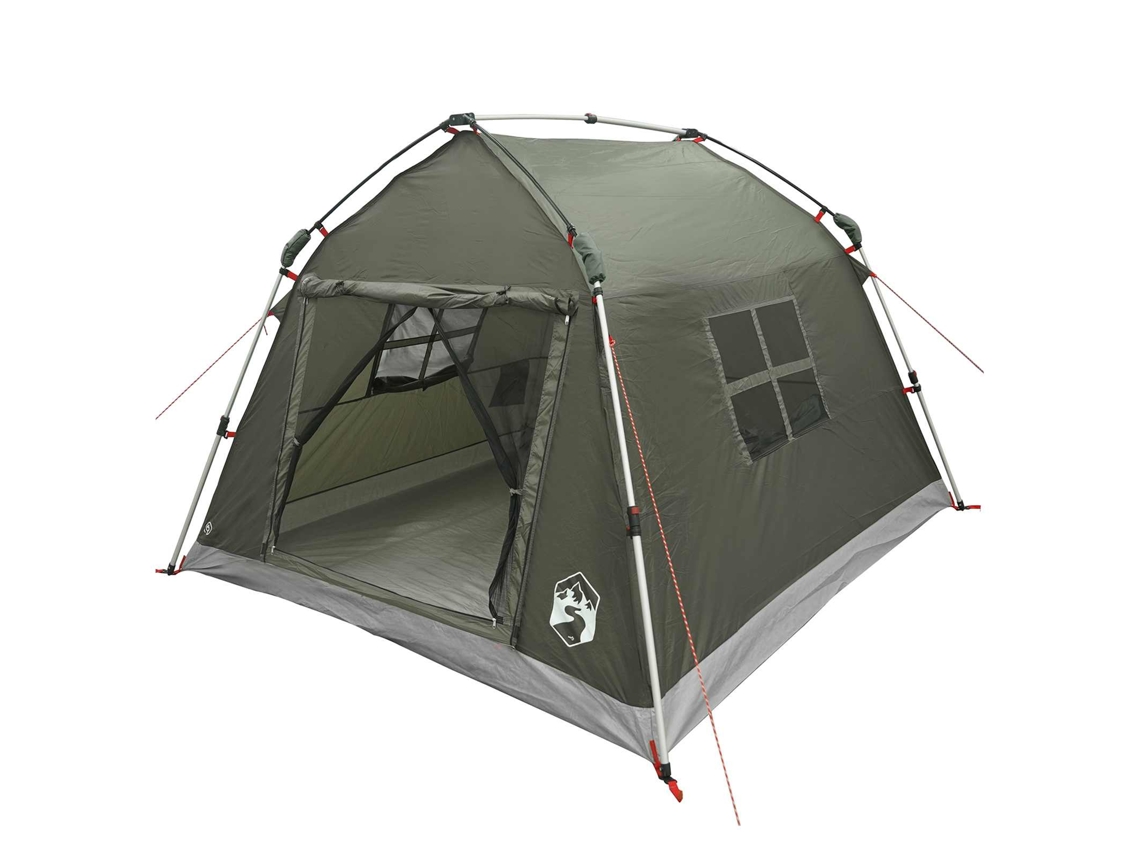 Conjunto 1 Tenda De Camping Instantânea Vidaxl Verde Poliéster (2 Pessoas)