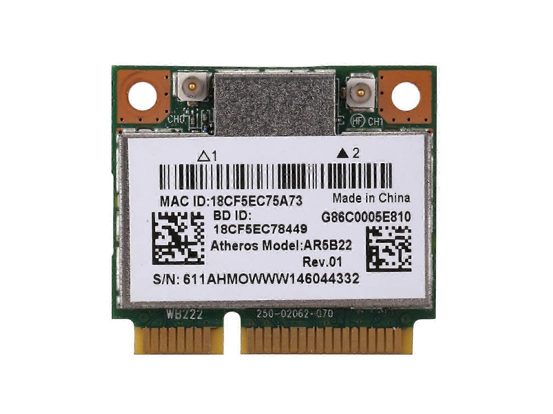 Lurelia Placa Wi-fi Pcie Y400 Y500 Wi-fi 5 300 Mbps Dual Band 2,4/5 Ghz Bluetooth 4.0