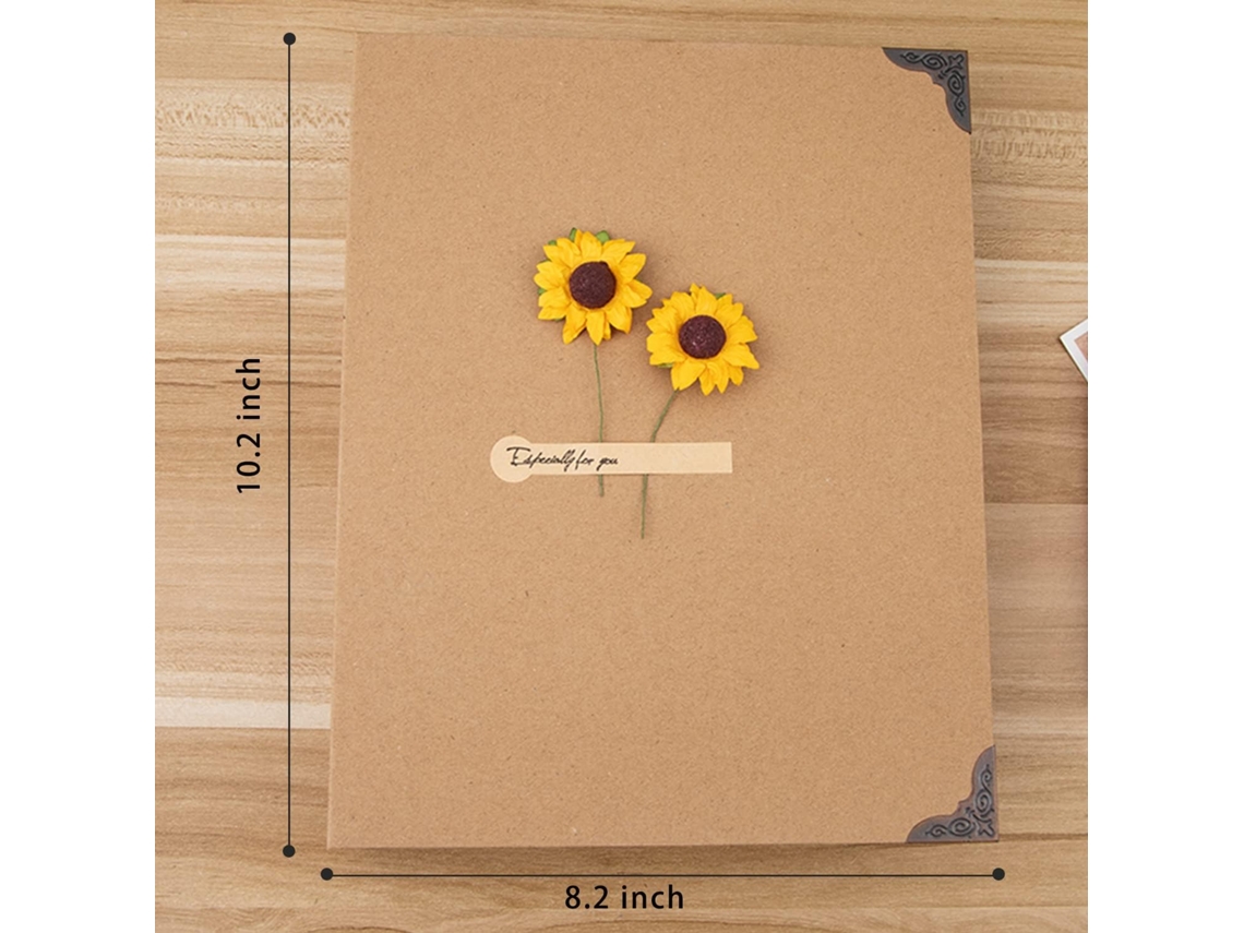 Kit para Fazer Álbum de Fotos de Scrapbook, 60 Páginas, 20, 8 X 26,4 Cm BRILVIBERA (azul)