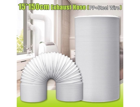 Tubo flexível de mangueira de ventilação de exaustão para ar condicionado - 1,5M x 15CM SOKANY