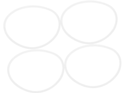 Conjunto De 4 Anéis Vedação Silicone Para Reposição Em Misturadores,
