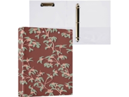 Conjunto de Fichário Três Argolas com Prancheta para Tamanho Carta (28 X 21,6 e 200 Folhas Galhos Sec (2,5 Cm)