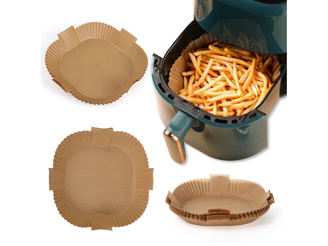 50 Unidades De Papel Descartável Para Fritadeira A Ar