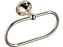 Porta-toalhas De Parede Oval Dourado Em Cobre, Resistente À Abrasão E