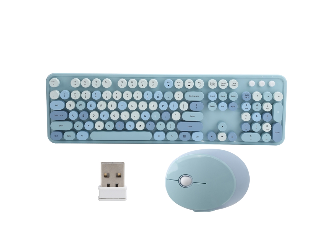 2026 conjunto de Teclado e Mouse Sem Fio 2.4ghz com 104 Teclas