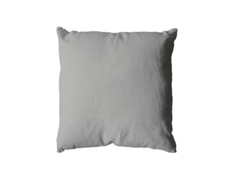 Coussin Liso Em Poliéster Removível Cinza Claro 40x40 Cm