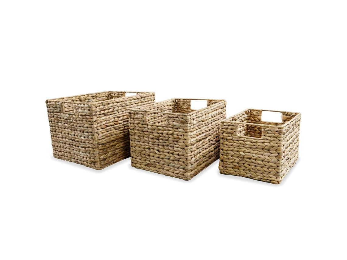 Storage Basket, Storage Baskets Vidaxl Marrom Jacinto De Água