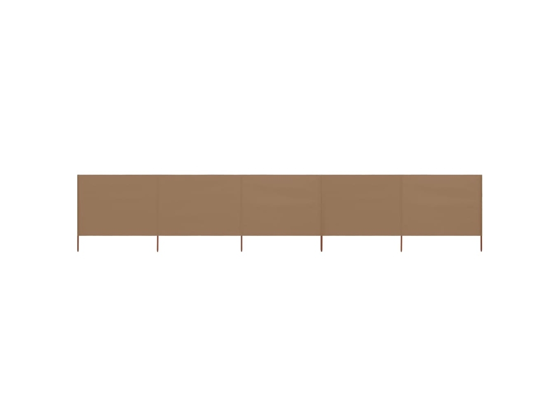 Wind Screen, Wind Screens Vidaxl Cinzento-acastanhado Tecido (600 X 80 Cm)