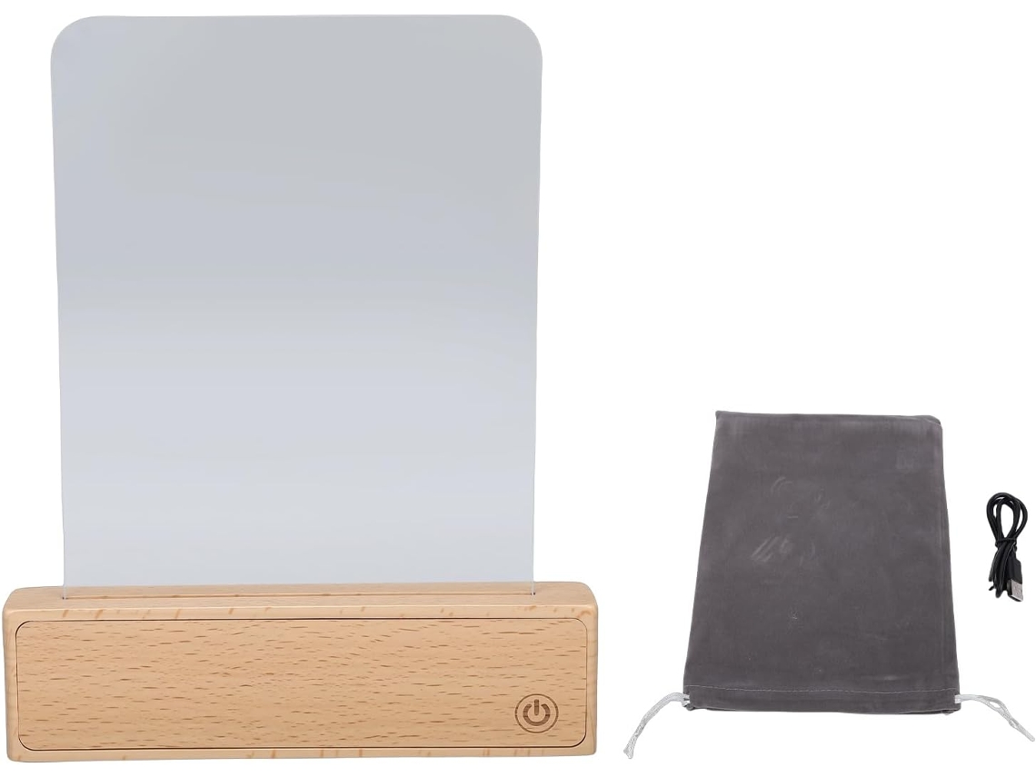 Luminária De Leitura Recarregável Com Led Transparente, 3 Cores,