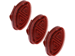 Conjunto De 3 Escovas Banho Multifuncionais Para Limpeza Da Pele, Massagem Capilar E Esfoliação Escova De Plástico