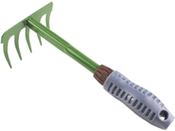 Ancinho De Ferro Para Jardim Com Cabo De Plástico Para Limpeza De Gramados E