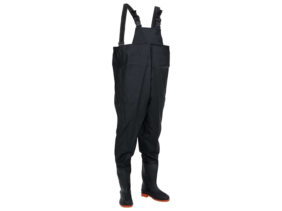Vidaxl Jardineiras Com Botas Tamanho 39 Preto
