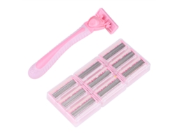 Soporte De Barbear Para Homens E Mulheres 3 Cores Com Lâminas Suaves De 6 Camadas E Ferramentas De Beleza Substituíveis