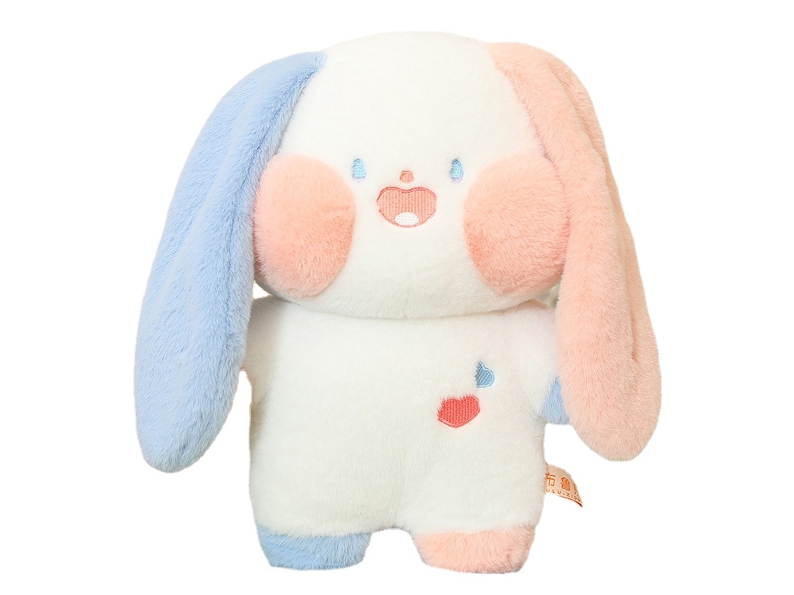 Peluche HXDZFX Coelho de Orelhas Compridas Rosa Azul 30 Cm
