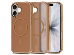 Capa Magnética Tech-protect Basicmag Para Iphone 17, Marrom Fosco