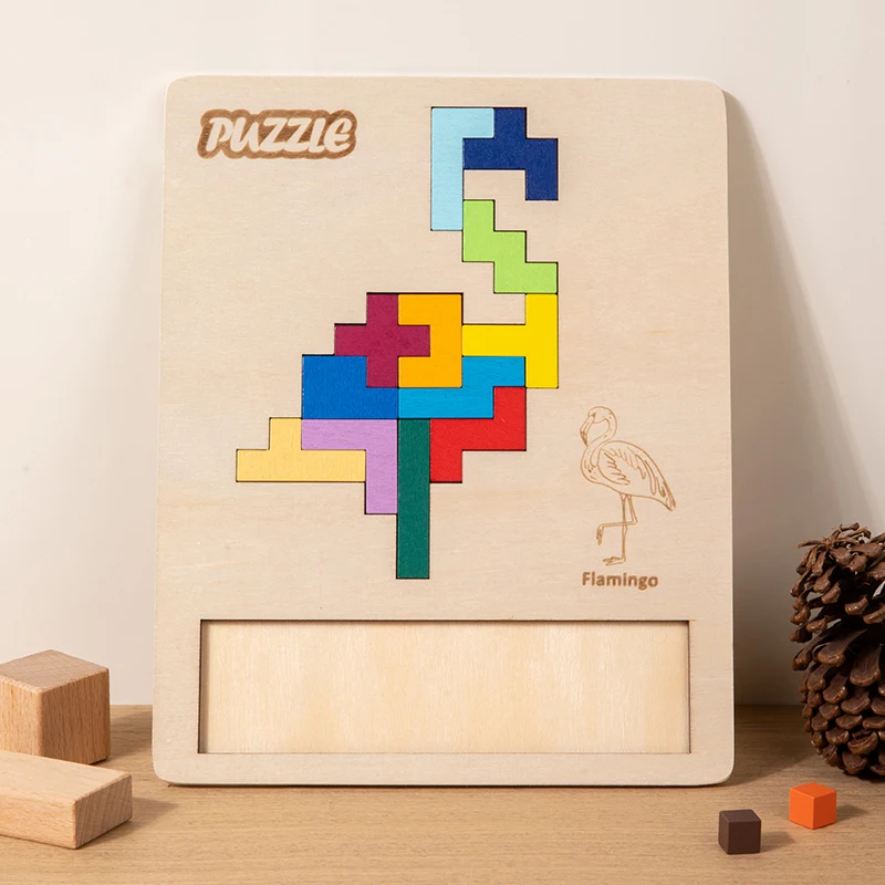 Quebra-cabeça Tetris - Peças Irregulares, Ideais Para Desenvolver O Raciocínio Espacial E As Habilidades De Resolução De Problemas Das Crianças.