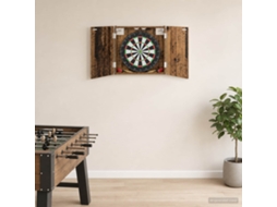 Vidaxl Armário Para Dartboard Madeira Antiga 56 X 12 X 53,5 Cm