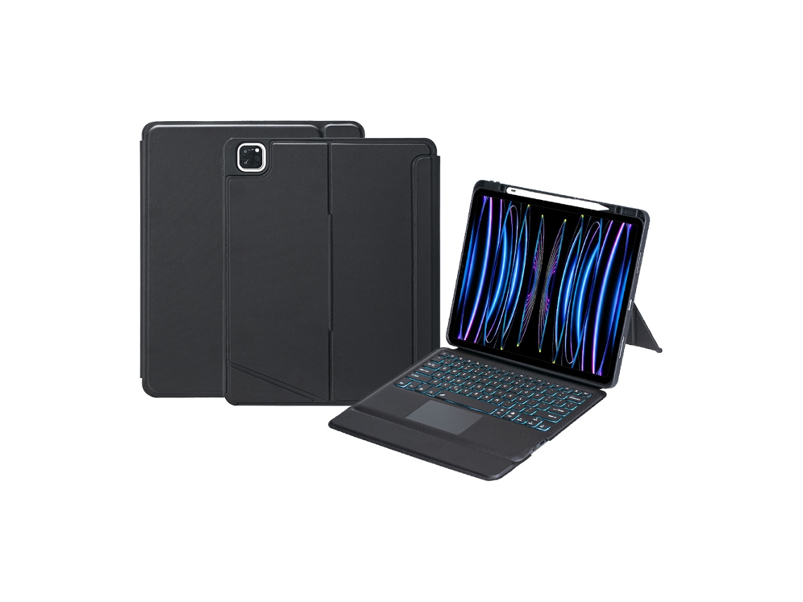 Capa de Teclado Bluetooth para Ipad Pro 13 2024 com Retroiluminação XIAOMOYU