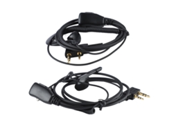 2pcs Cabo De Fone De Ouvido Para Rádio Walkie Talkie Com Microfone Hd Integrado E Mola