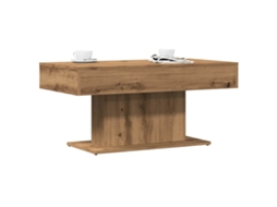 Vidaxl Mesa De Centro Artisan Oak 96x50x45 Cm Em Madeira Engenheirada