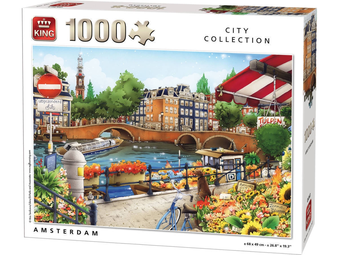 Puzzles KING Amsterdam (1000 peças)