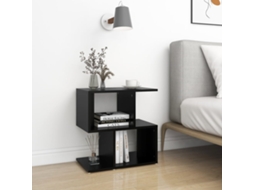 Vidaxl Mesa De Cabeceira 50x30x51,5 Cm Derivados De Madeira Preto