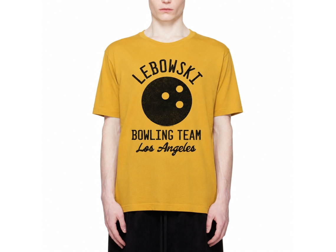 Rockinstone The Big Lebowski Bowling Team Solid Ginger Adult T-shirt Size:m
