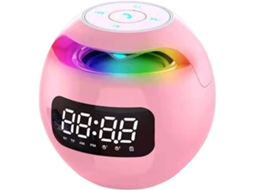 Caixa de som Bluetooth com display LED, despertador, subwoofer JYTGALX
