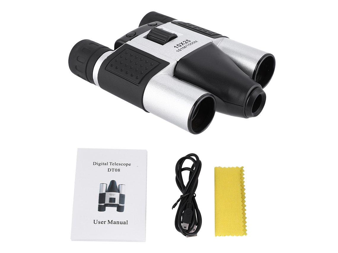 Dt08 10x25 Binoculars Digital Camera Telescope For Outdoor Sport Dvr Video Record LAXISCREED