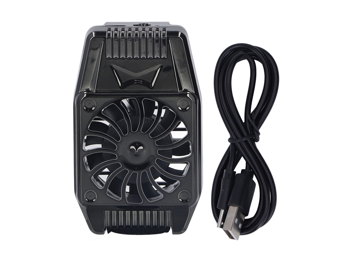 Primerox cooler Clip para Telefone Gamer Resfriamento Rápido Baixo Ruído 9 Lâminas Portátil Preto