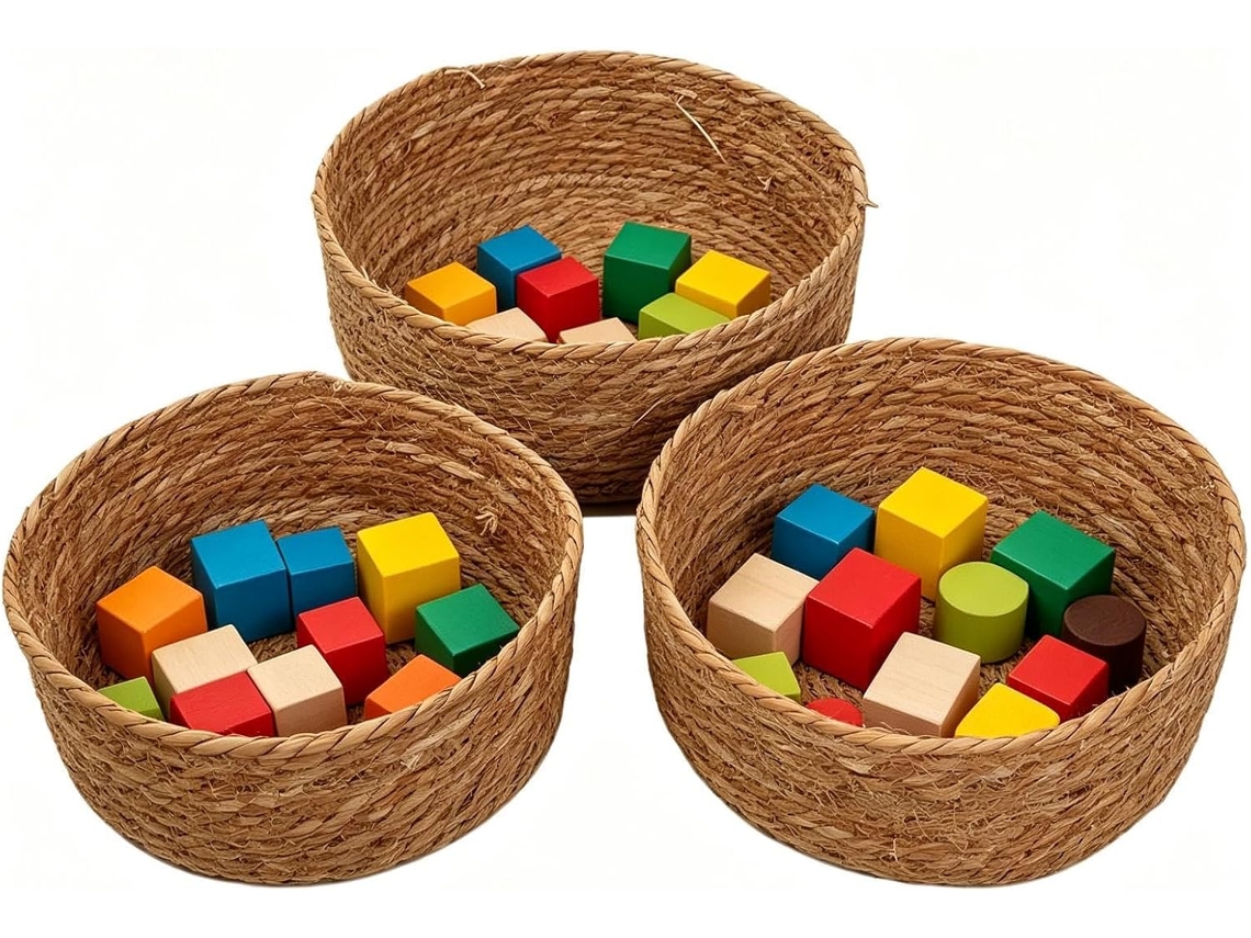 Cestos De Rattan Para Organização – Organizador Leve Feito À Mão