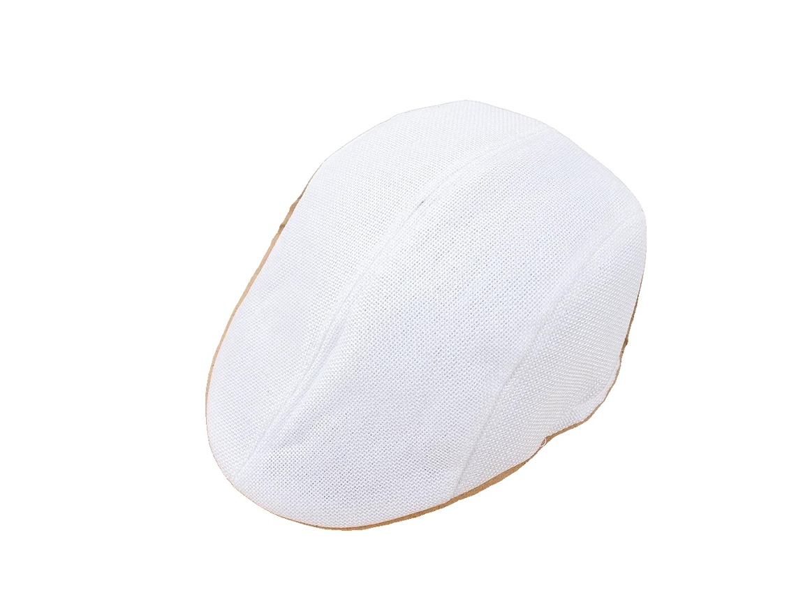 Boina, Estilo Clássico, Ajuste Confortável, Branco, 2pcs-a