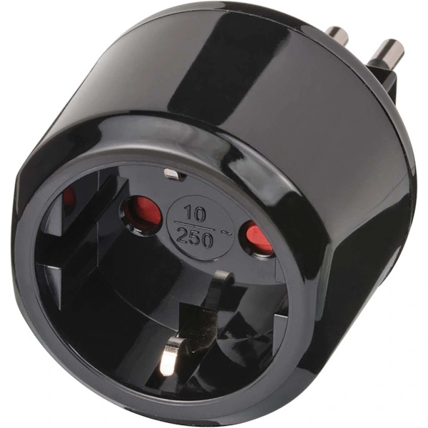 Adaptador De Viagem /ea/tomada De Viagem(adaptador Tomada Para: Italiana E Europeia) Preto