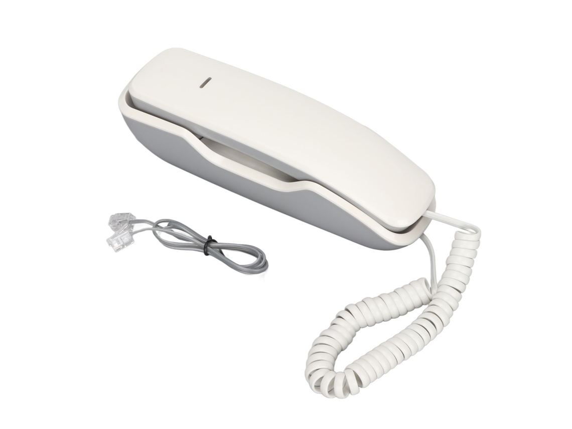 Telefone Fixo Mali com Fio Mini para Parede