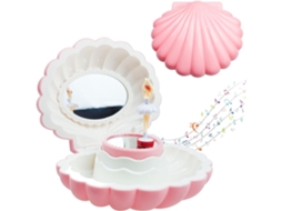 Caixa de Música Bailarina com Melodia Espelho Concha Presente Aniversário para Meninas AQUAFORGE