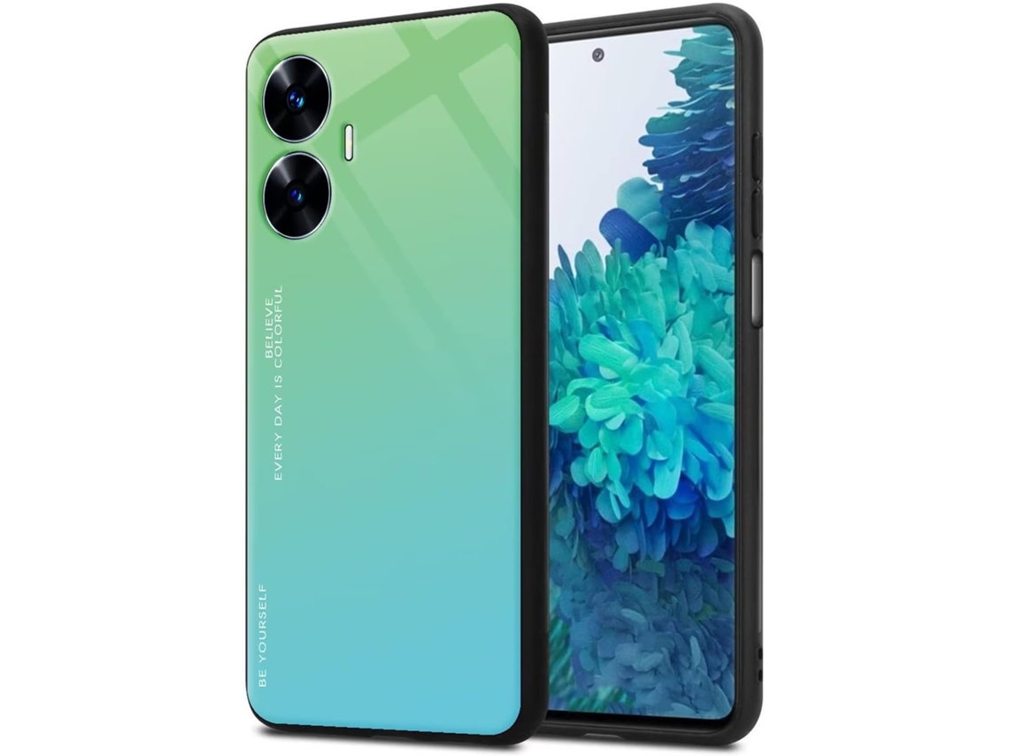 Capa Gradiente Protetora Fina para Realme Realme C55 HONGWE.