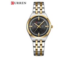 Relógio Feminino MDUG com Pulseira de Aço, Mostrador Estampado e Resistente À Água