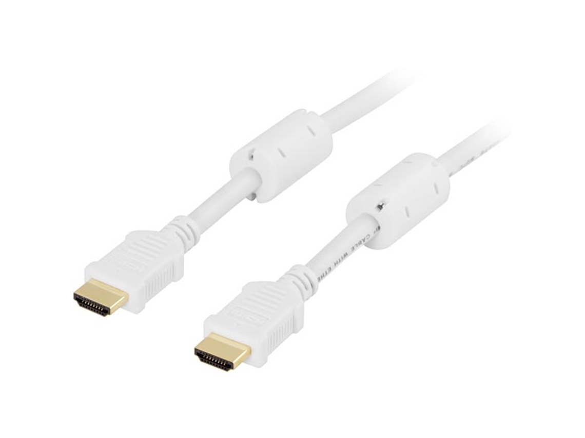 Cabo Hdmi Deltaco, 1 M, Branco AQUAFORGE