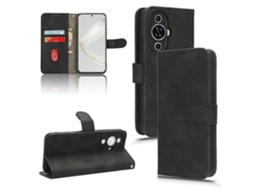 Capa De Couro Com Flip Magnético Skin Feel Para Huawei Nova 11